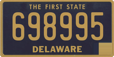 DE license plate 698995