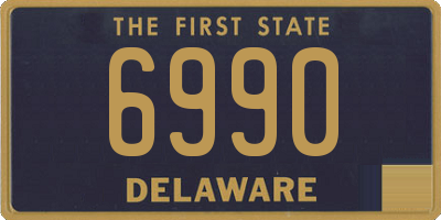 DE license plate 6990