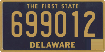DE license plate 699012