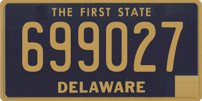 DE license plate 699027