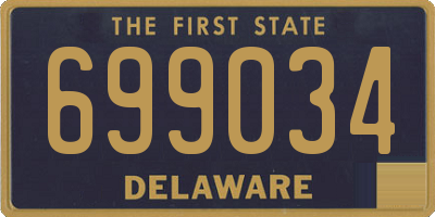 DE license plate 699034