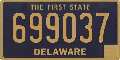 DE license plate 699037