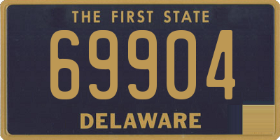DE license plate 69904