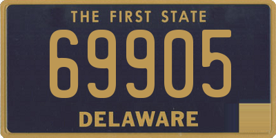 DE license plate 69905