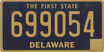DE license plate 699054