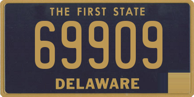 DE license plate 69909