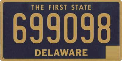 DE license plate 699098