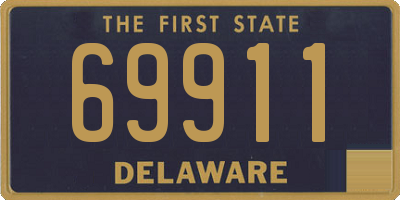 DE license plate 69911