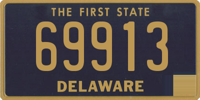 DE license plate 69913