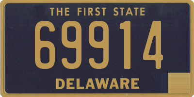 DE license plate 69914