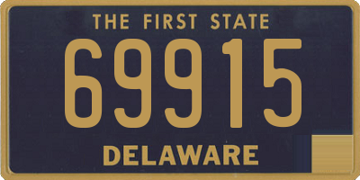 DE license plate 69915