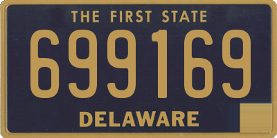 DE license plate 699169