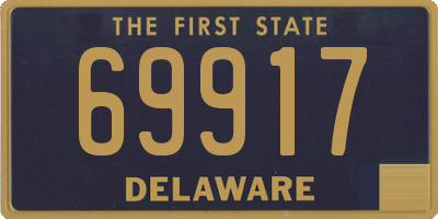 DE license plate 69917