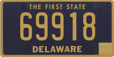 DE license plate 69918