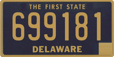 DE license plate 699181