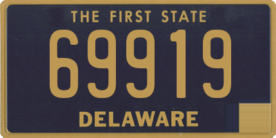 DE license plate 69919