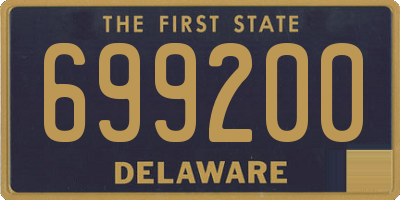 DE license plate 699200