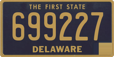 DE license plate 699227