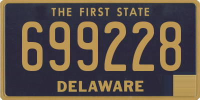 DE license plate 699228