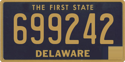 DE license plate 699242
