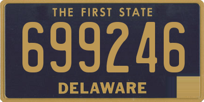 DE license plate 699246