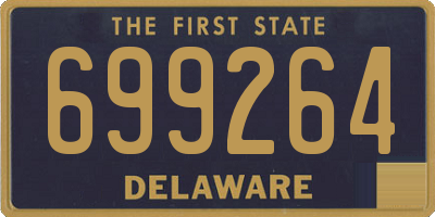 DE license plate 699264