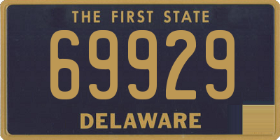 DE license plate 69929