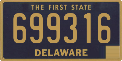 DE license plate 699316