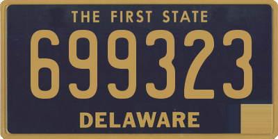 DE license plate 699323