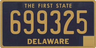 DE license plate 699325