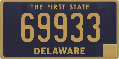 DE license plate 69933