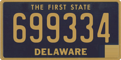 DE license plate 699334