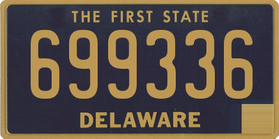 DE license plate 699336