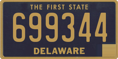 DE license plate 699344