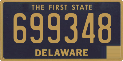 DE license plate 699348