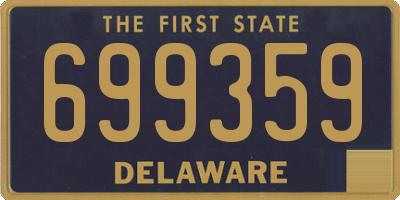DE license plate 699359