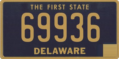 DE license plate 69936