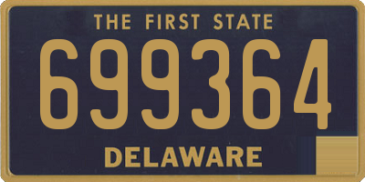 DE license plate 699364