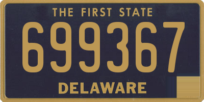 DE license plate 699367