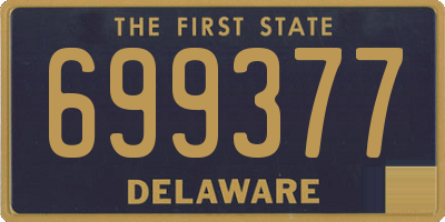 DE license plate 699377