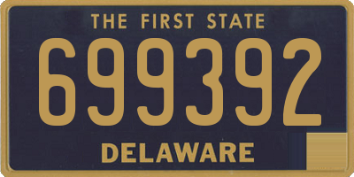 DE license plate 699392