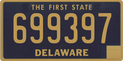 DE license plate 699397
