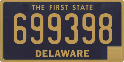 DE license plate 699398