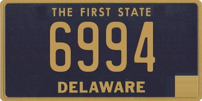 DE license plate 6994