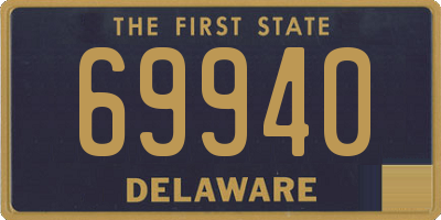 DE license plate 69940