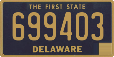 DE license plate 699403