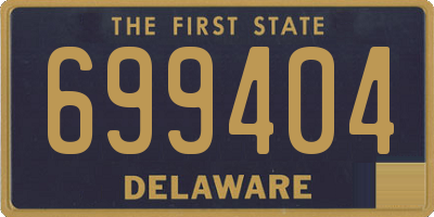 DE license plate 699404