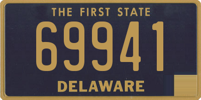 DE license plate 69941