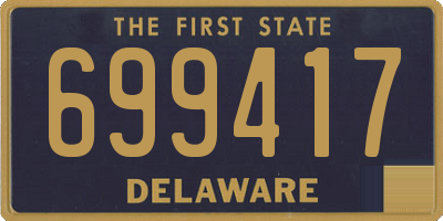 DE license plate 699417