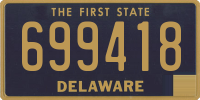 DE license plate 699418